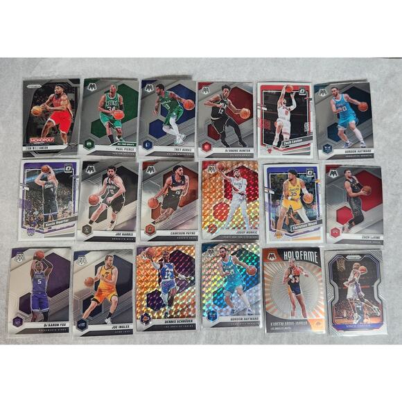 Panini NBA Trading Cards Lot of 23 Mosaic, Prizm, Optic NM In Penny Sleeves - Picture 2 of 6